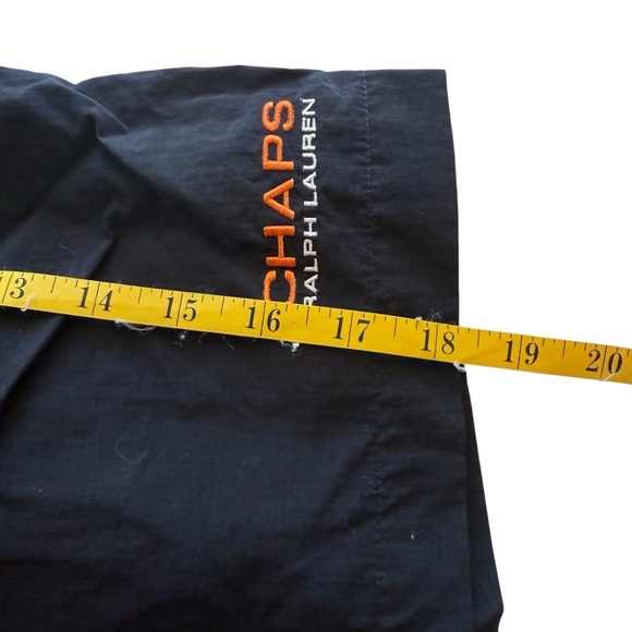 Chaps Ralph Lauren Swim Trunks Small Rip Stop Contrast Orange Blue Lined Beach - Picture 7 of 9